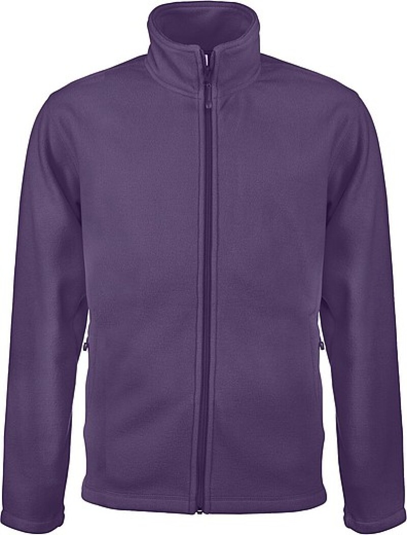 Pánská mikrofleecová mikina Kariban fleece jacket men, fialová, vel. 4XL