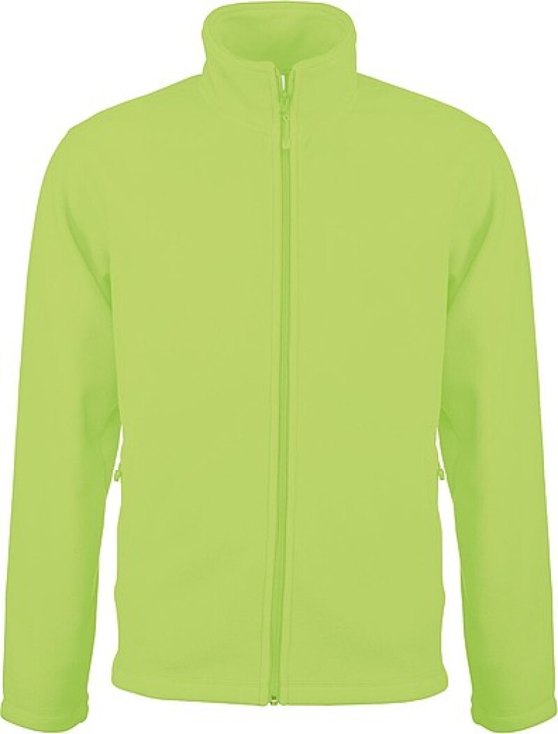 Pánská mikrofleecová mikina Kariban fleece jacket men, světle zelená, vel. 3XL