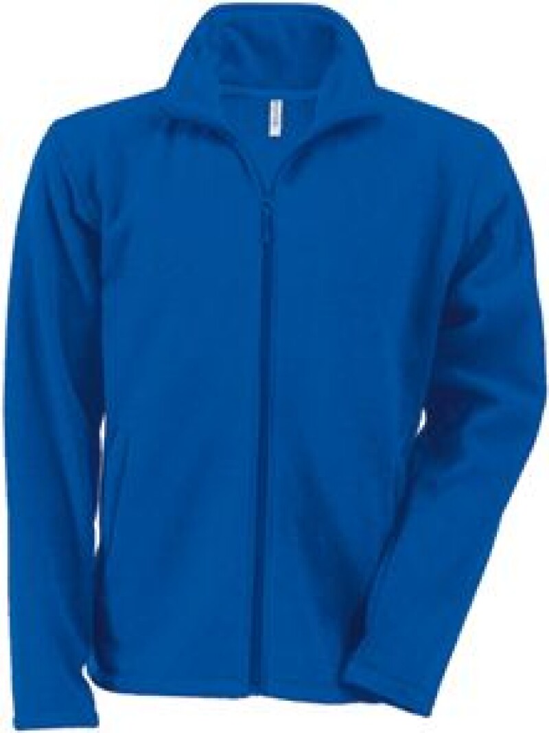 Pánská mikrofleecová mikina Kariban fleece jacket men, královská modrá, vel. 3XL