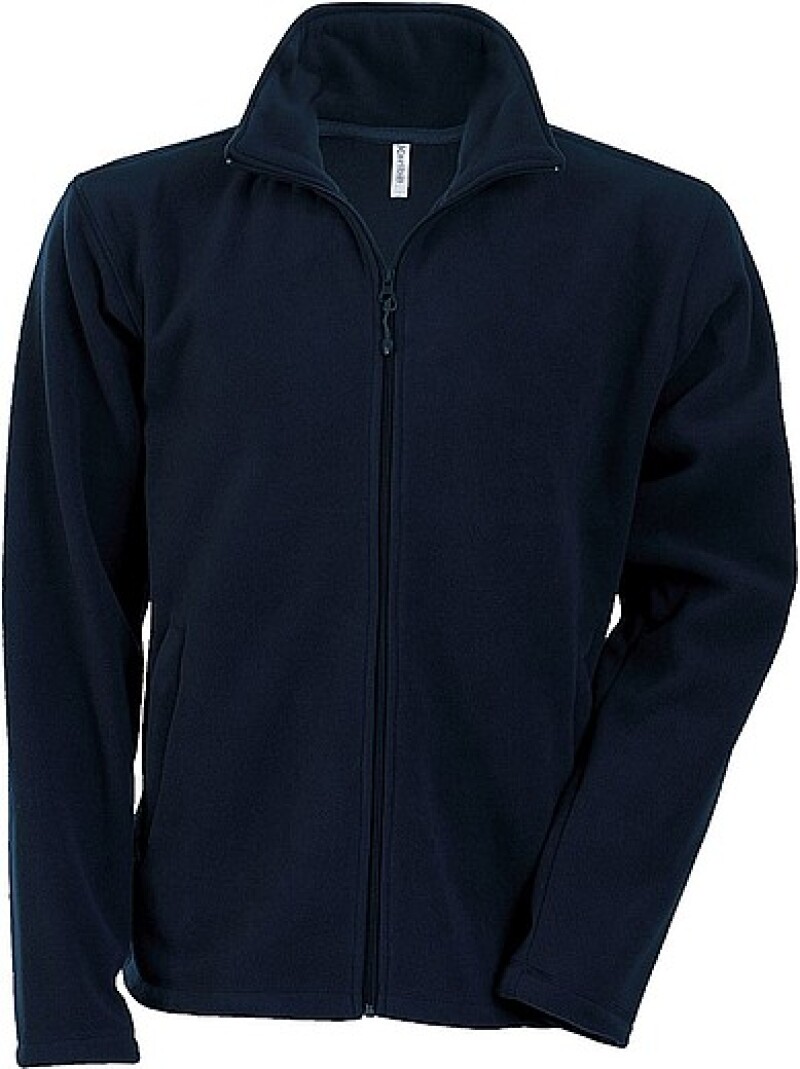 Pánská mikrofleecová mikina Kariban fleece jacket men, námořní modrá, vel. L