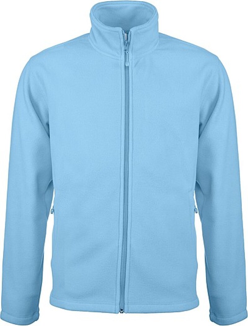 Pánská mikrofleecová mikina Kariban fleece jacket men, sv. modrá, vel. M