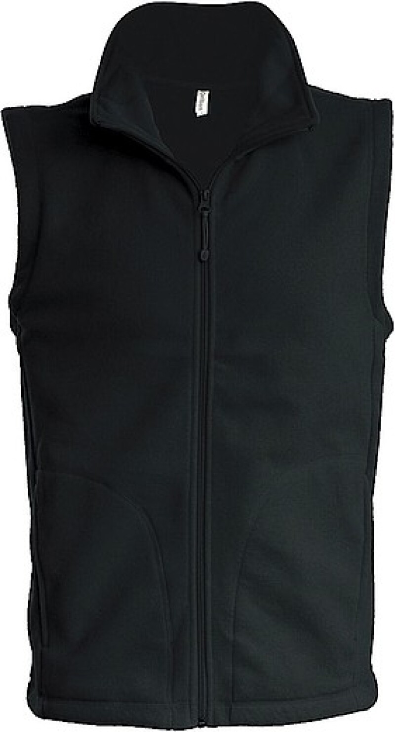 Pánská mikrofleecová vesta Kariban fleece vest men, černá, vel. XXL
