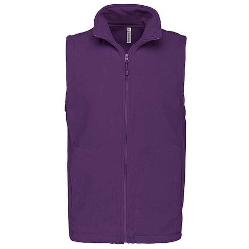 Pánská mikrofleecová vesta Kariban fleece vest men, fialová, vel. XXL