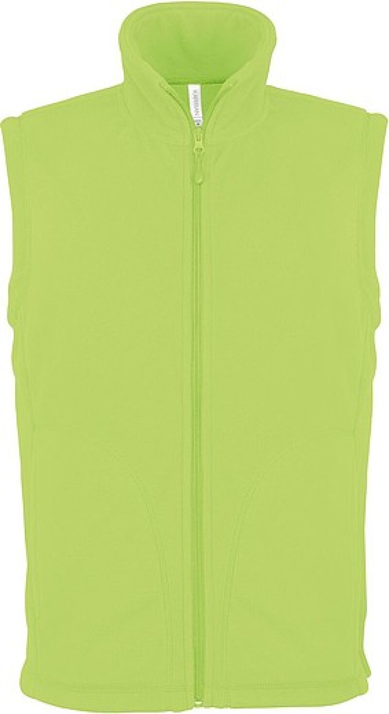 Pánská mikrofleecová vesta Kariban fleece vest men, jasně zelená, vel. XXL