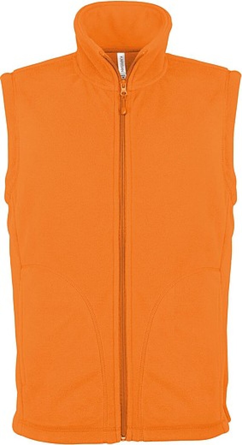 Pánská mikrofleecová vesta Kariban fleece vest men, oranžová, vel. 3XL