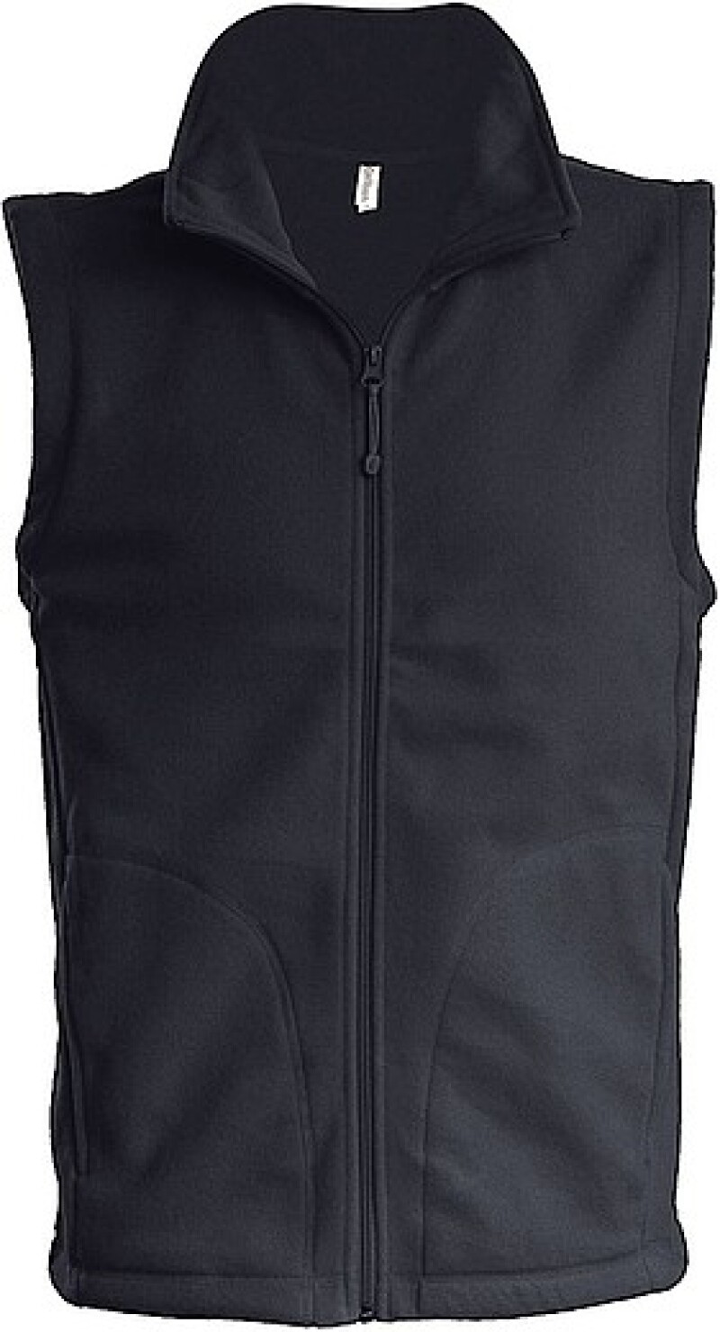 Pánská mikrofleecová vesta Kariban fleece vest men, antracitová, vel. M
