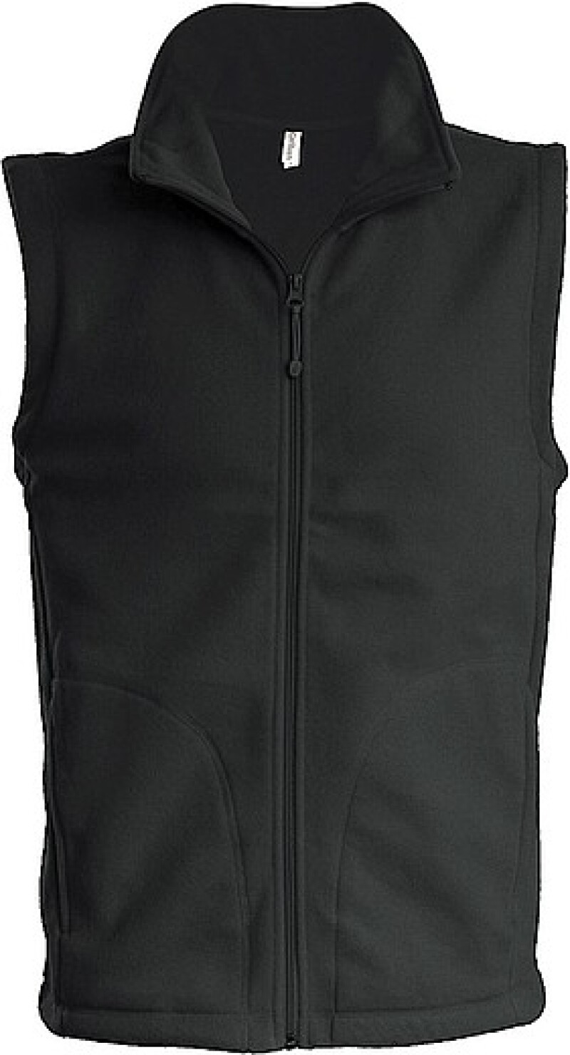 Pánská mikrofleecová vesta Kariban fleece vest men, tmavě šedá, vel. 4XL