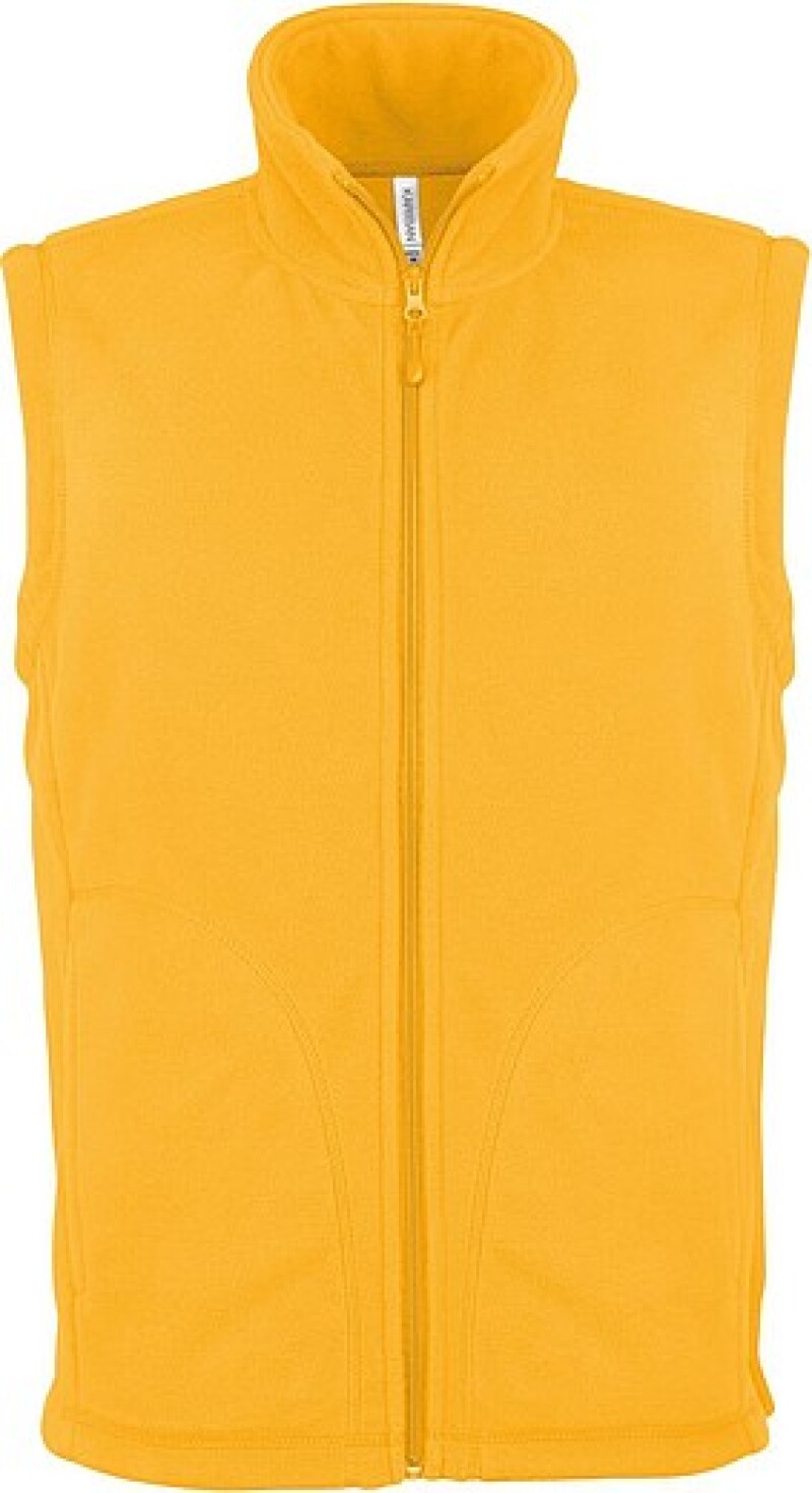 Pánská mikrofleecová vesta Kariban fleece vest men, žlutá, vel. M