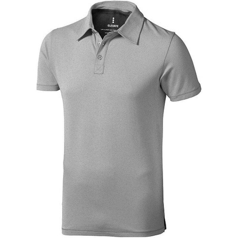 Pánská polokošile Elevate MARKHAM, světle šedý melír, vel. 3XL