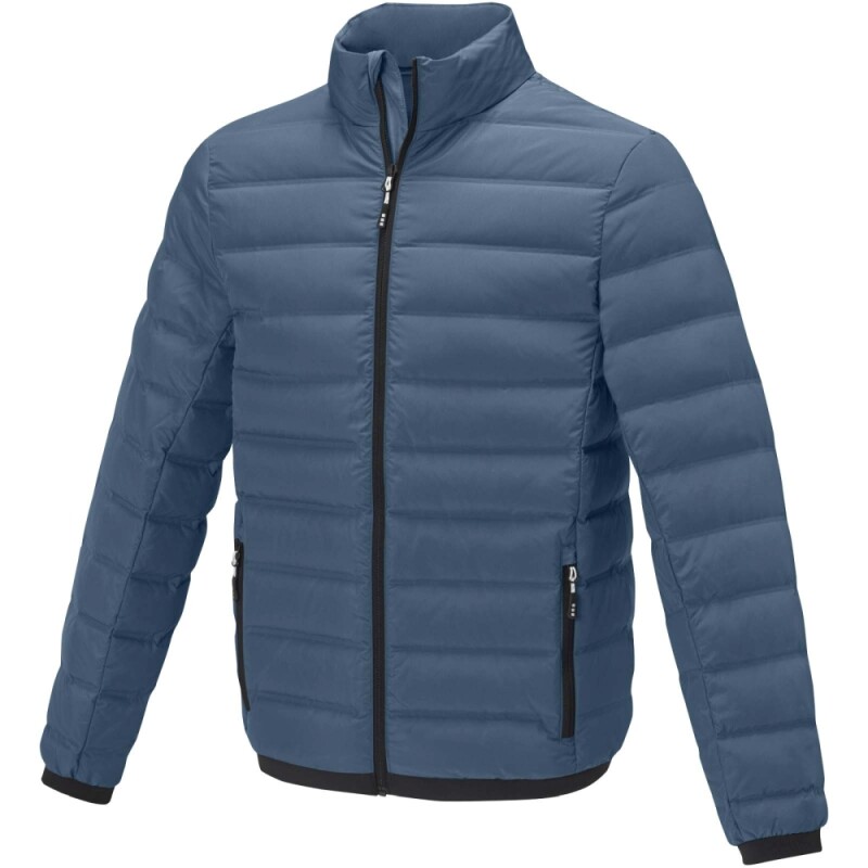 Pánská zateplená péřová bunda Elevate Macin, velikost M, modrošedá