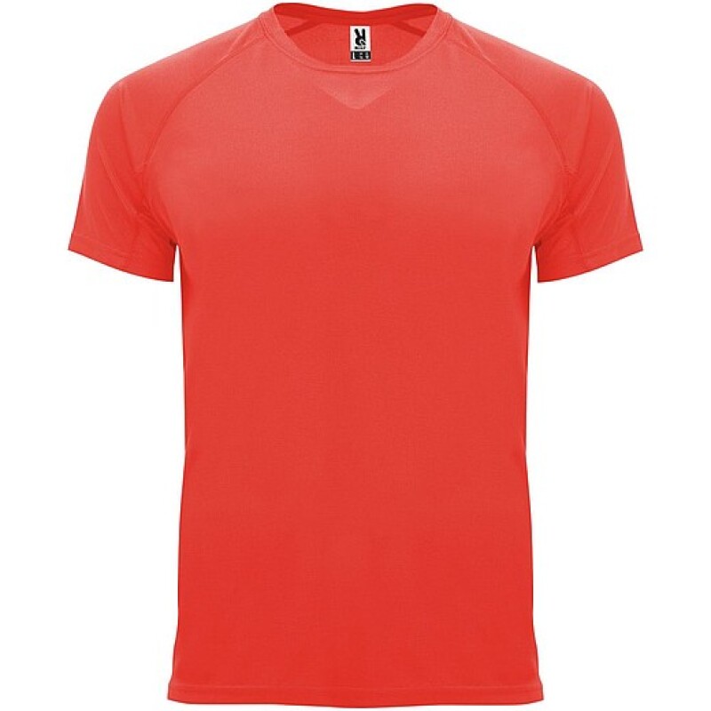 Pánské funkční tričko s krátkým rukávem, ROLY BAHRAIN, korálově červená, vel. 3XL