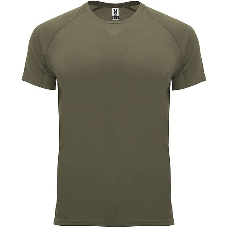 Pánské funkční tričko s krátkým rukávem, ROLY BAHRAIN, vojenská zelená tmavá, vel. 2XL