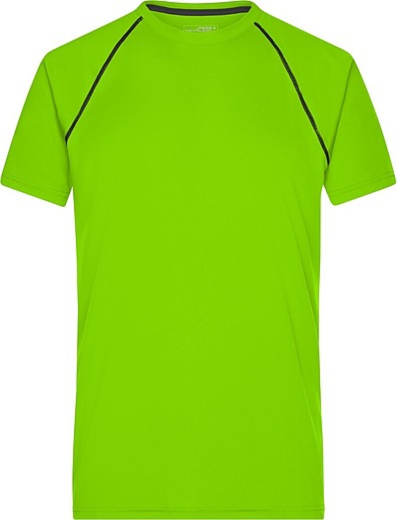 Pánské sportovní tričko James Nicholson sports T-shirt men, jasně zelená/černá, vel. M
