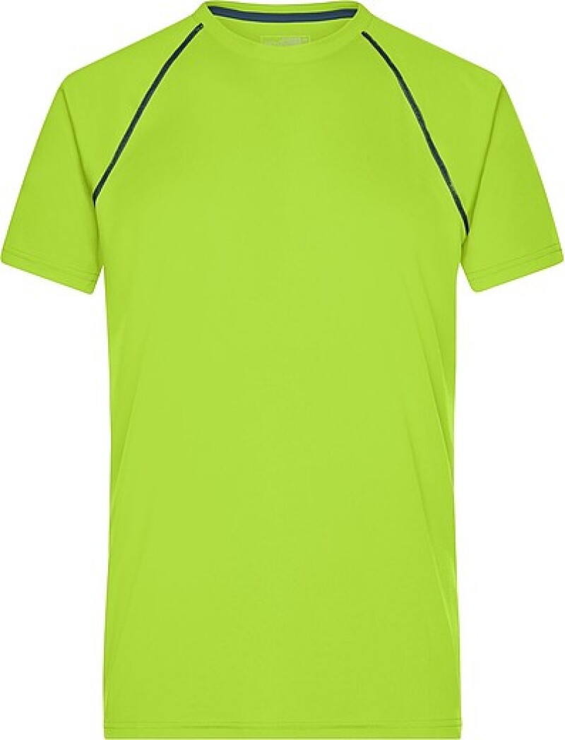 Pánské sportovní tričko James Nicholson sports T-shirt men, jasně žlutá/sv. modrá, vel. M