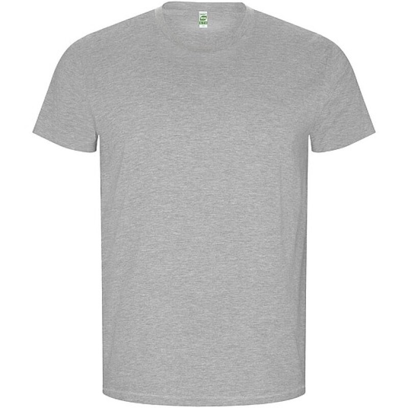 Pánské tričko s krátkým rukávem, ROLY GOLDEN, světle šedý melír, vel. 2XL
