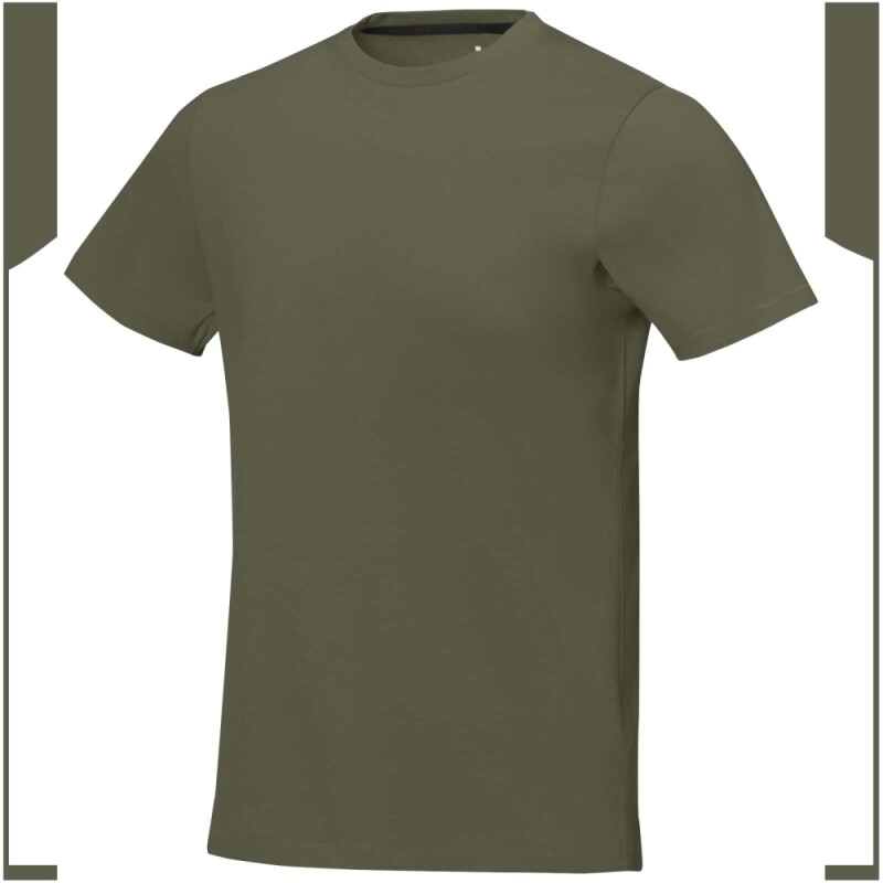 Pánské triko Elevate Nanaimo, velikost M, vojenská zelená - khaki