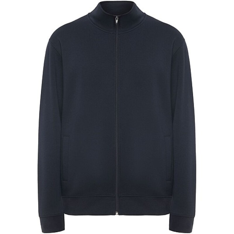Unisex mikina na zip, ROLY ULAN, velikost XXL, námořní modrá