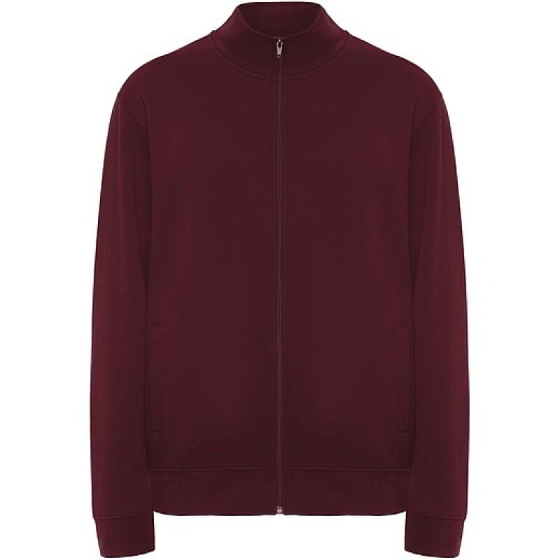 Unisex mikina na zip, ROLY ULAN, velikost M, vínová