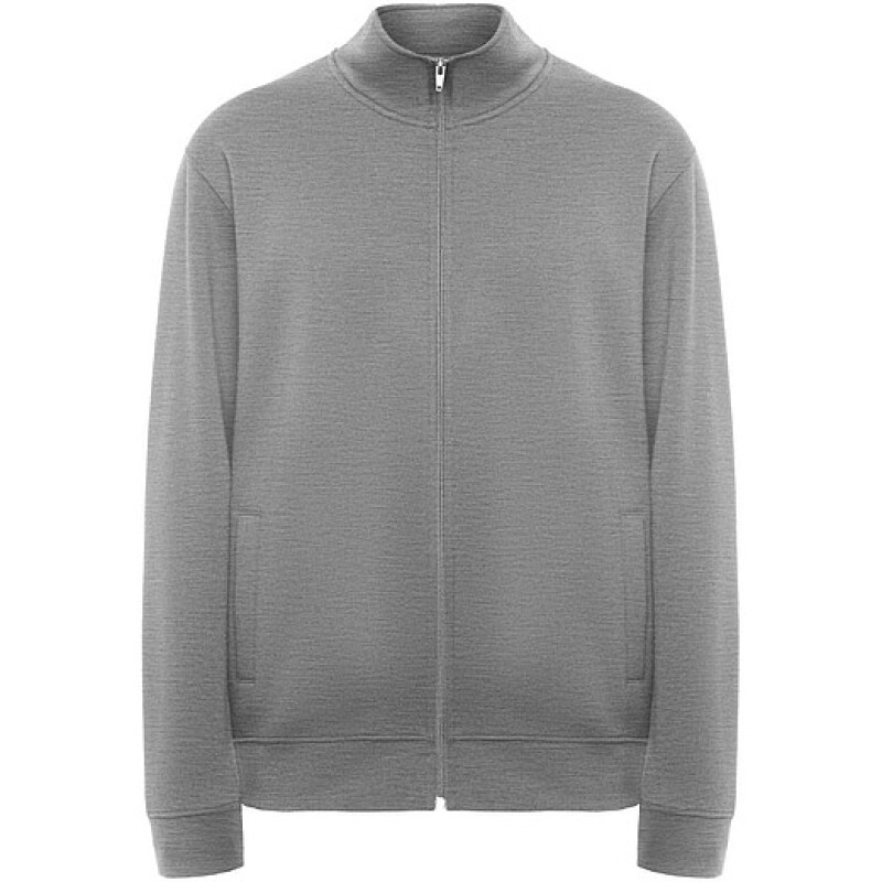 Unisex mikina na zip, ROLY ULAN, velikost L, šedá