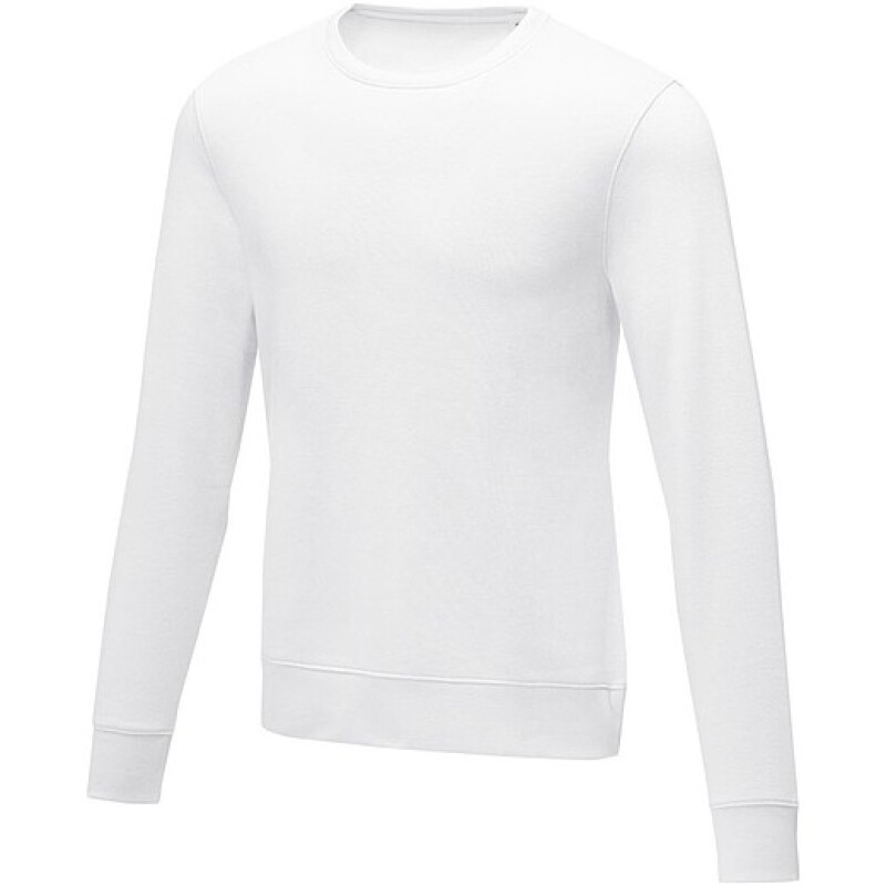 Pánský svetr s kruhovým výstřihem Elevate ZENON, bílý, vel. 5XL