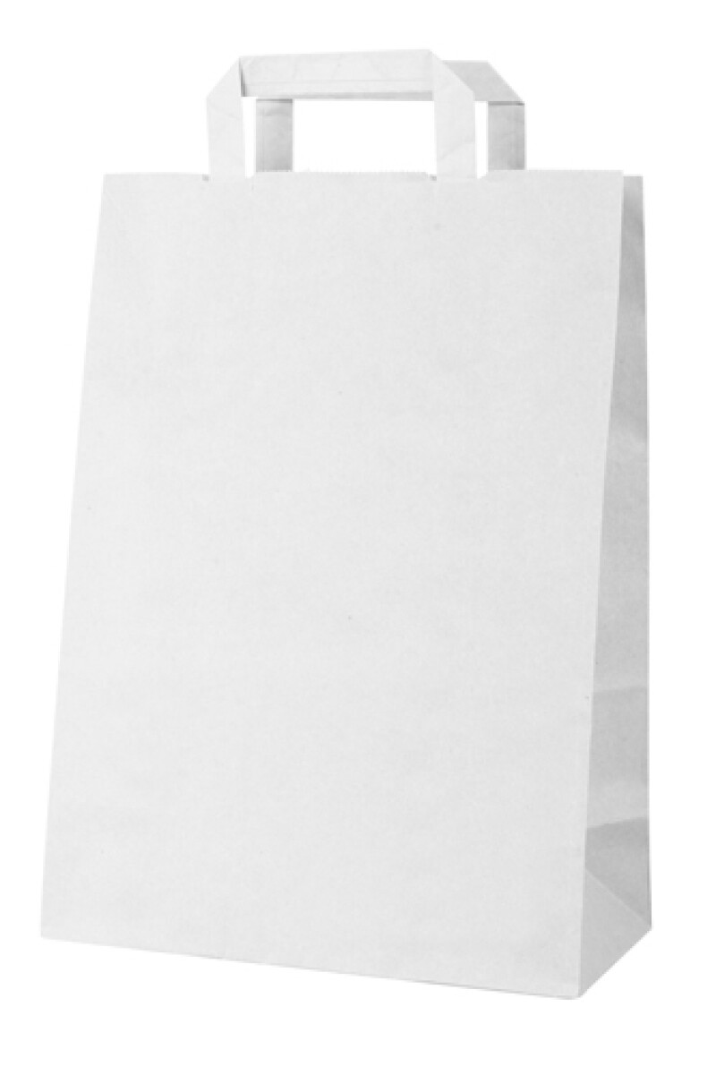 Papírová taška, 22x11x36cm, bílá