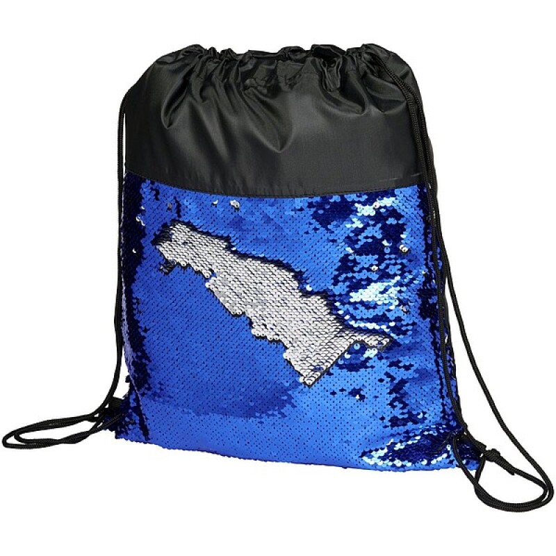 Pevný stahovací batoh, bílá