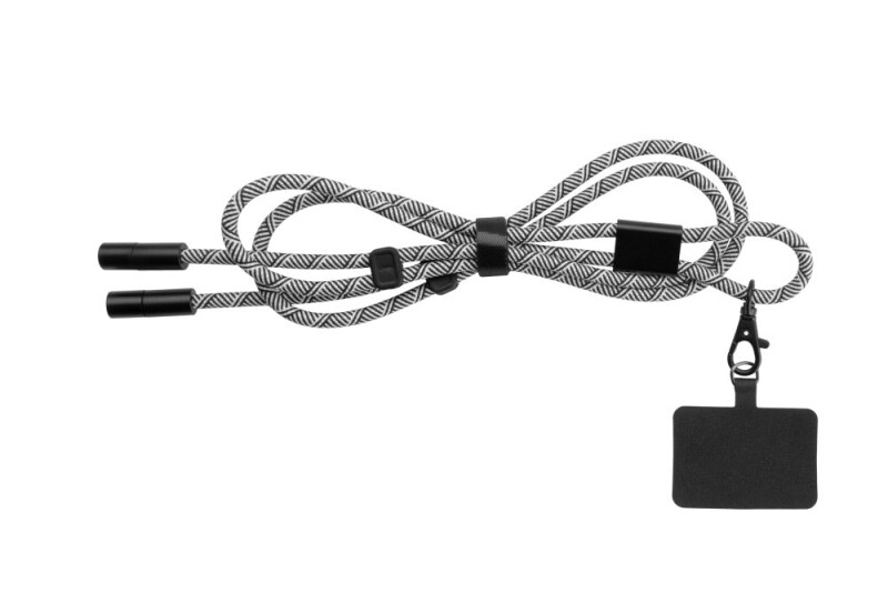 PIERRE CARDIN AUDREY Nabíjecí kabel s držákem na telefon, černá/bílá