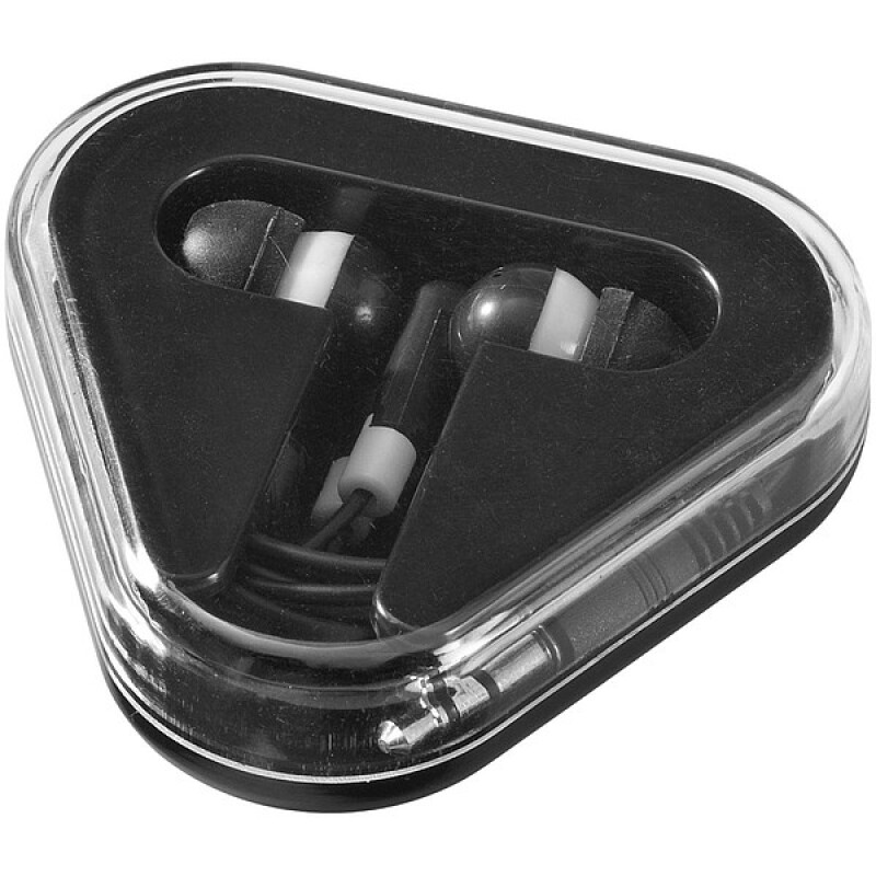 Plastová sluchátka do uší, bílá