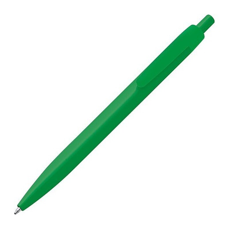 Plastové KP s modrou náplní, zelené