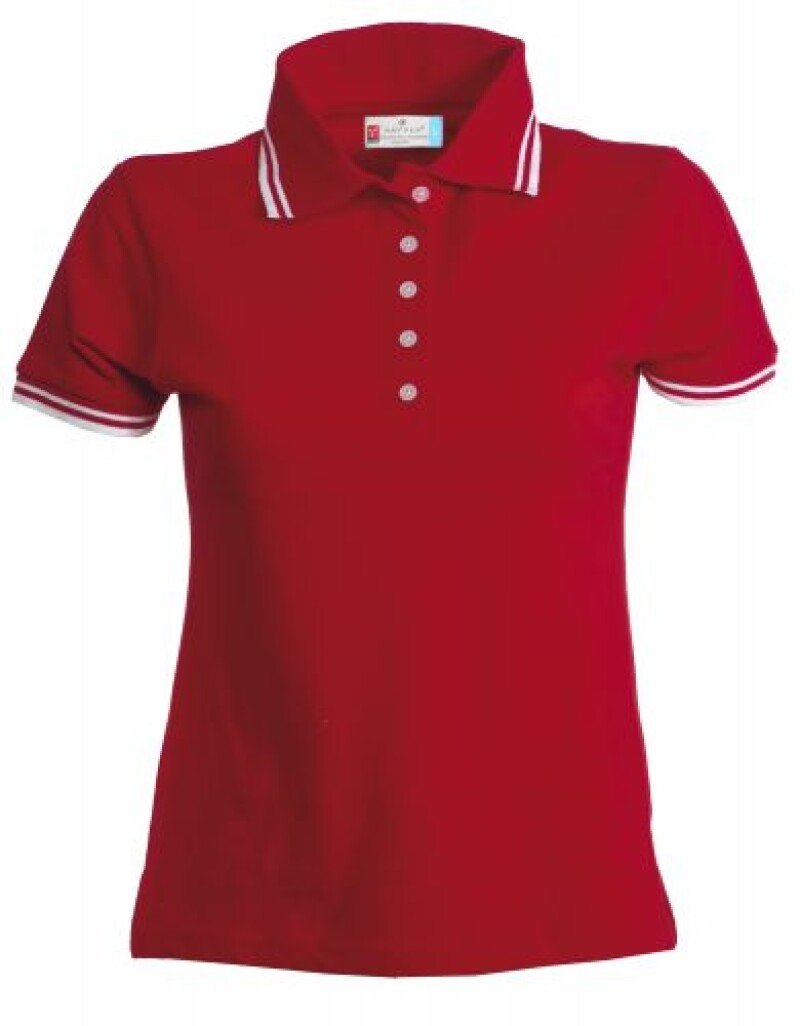 Polokošile PAYPER SKIPPER LADY červená, bílá XL