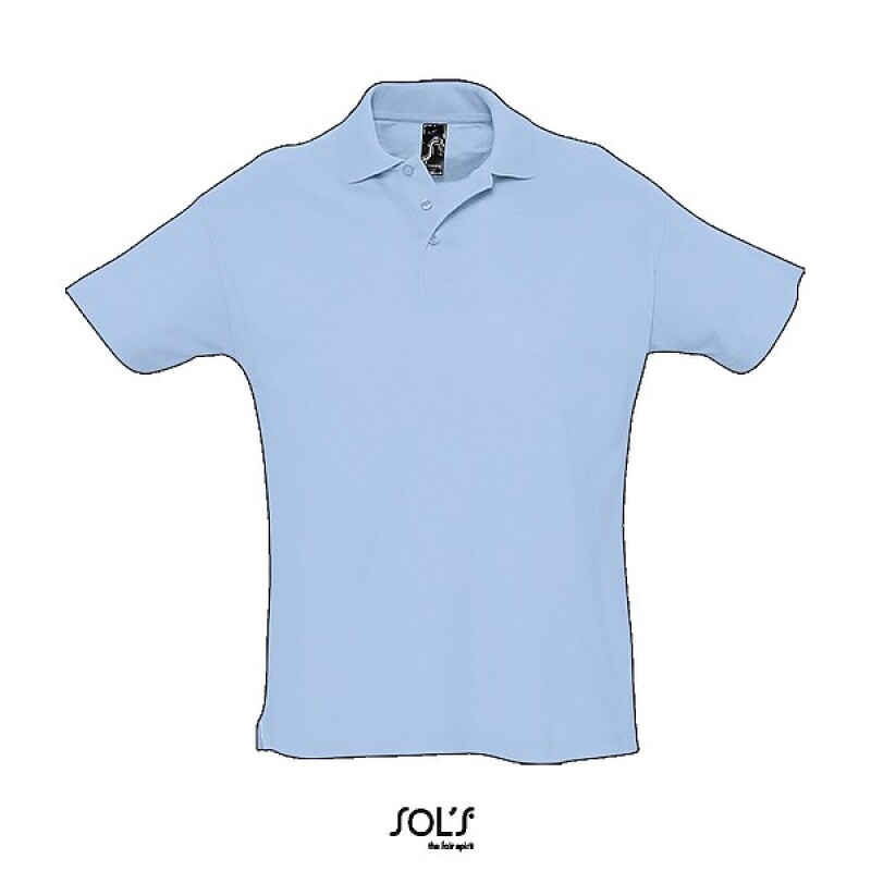 Polokošile pique SOLS SUMMER II, světle modrá, XS