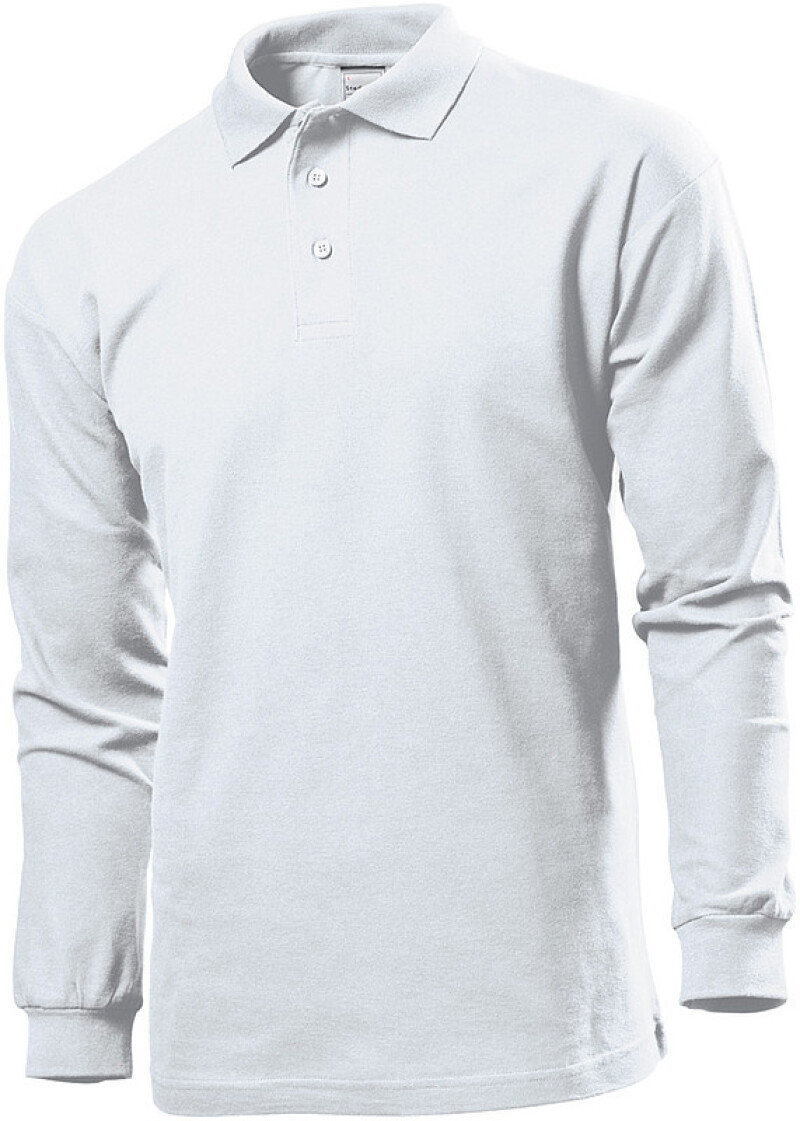 Polokošile STEDMAN POLO LONG SLEEVE MEN bílá S