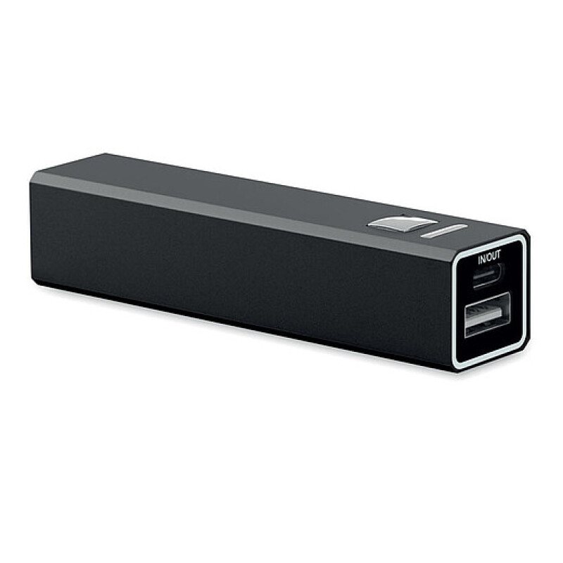 Power banka 2600 mAh, černá