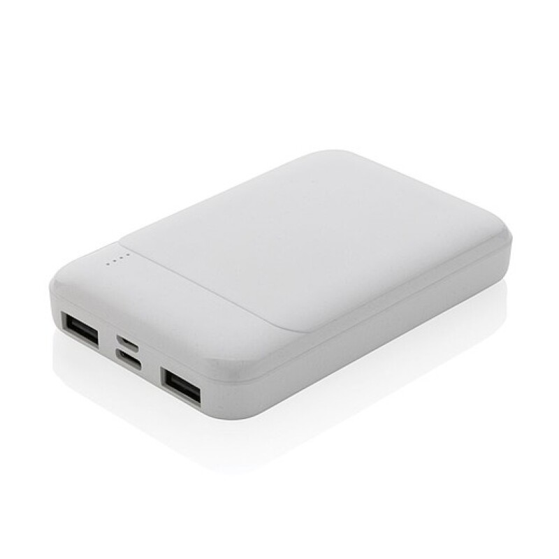 Powerbanka 5000mAh kapesní velikosti, bílá