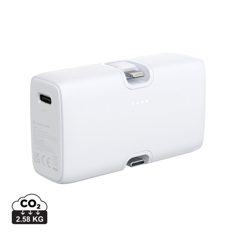 Powerbanka Urban Vitamin 20W PD z RCS plastu, bílá