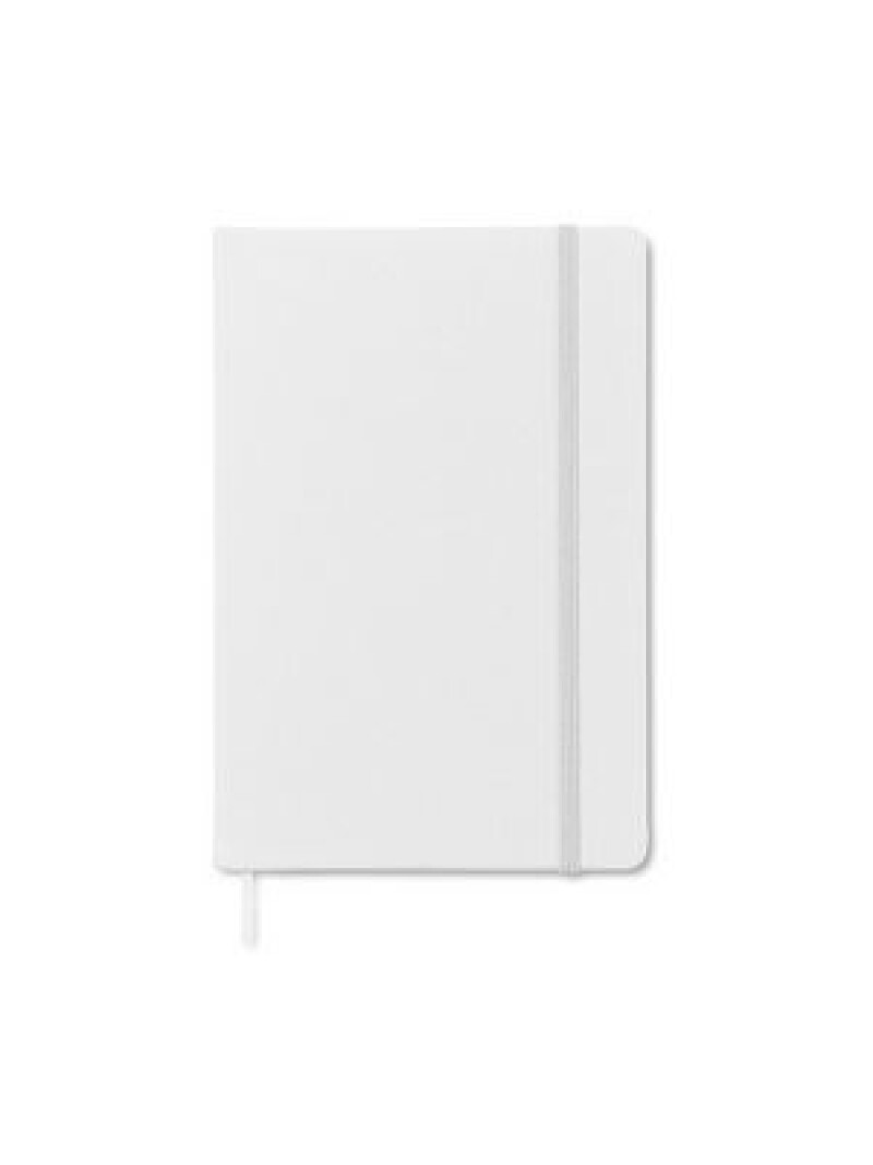 Poznámkový blok A5 v PU obalu, bílá