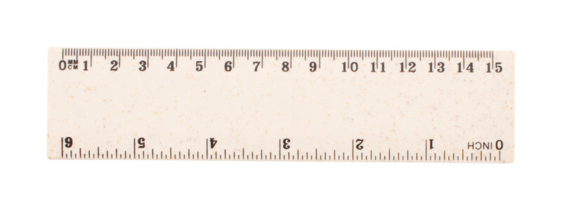 Pravítko, 15cm z pšeničného plastu