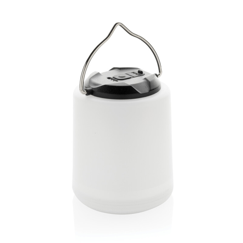 Přenosná USB LED stolní lampa z RCS RPET, bílá