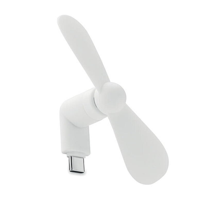 Přenosný ventilátor USB-C, bílá