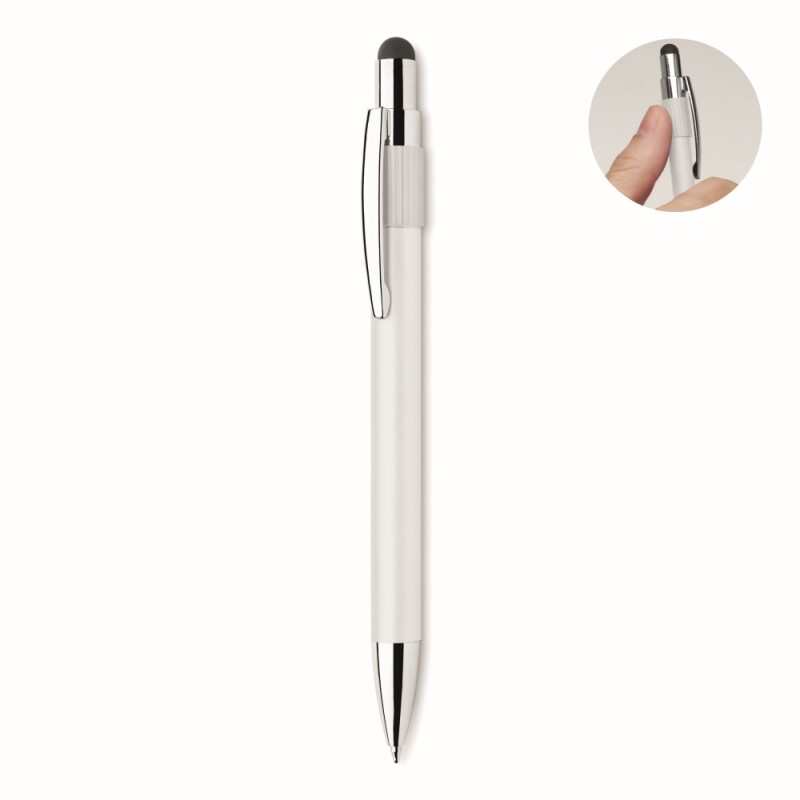 Propiska, stylus a spinner, bílá