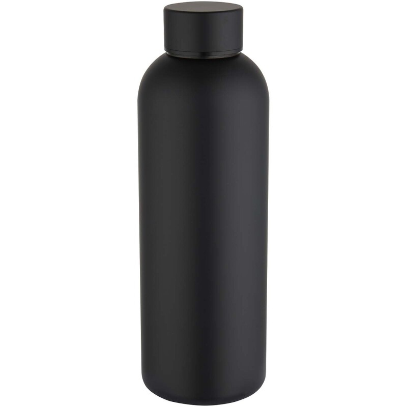 Recyklovaná jednostěnná nerezová láhev 750 ml, černá