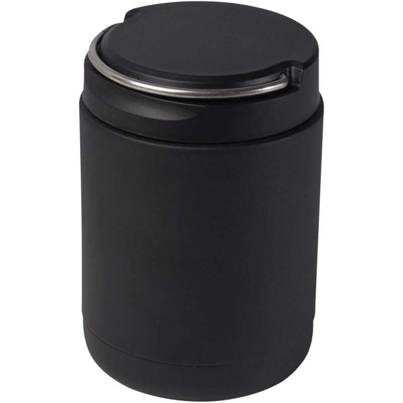 Recyklovaná nerezová nádoba o 500 ml, černá