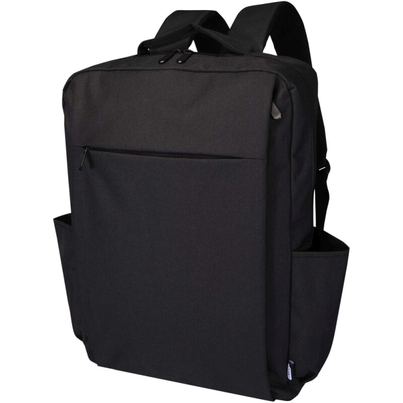 Recyklovaný batoh na notebook velikosti 15”, tmavěšedý melír