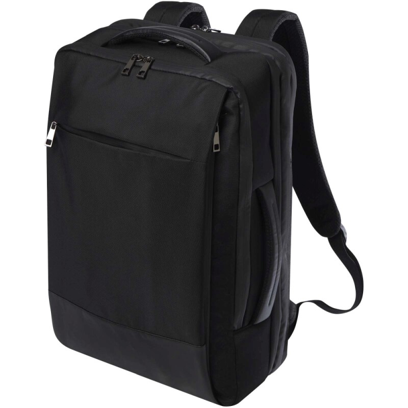 Recyklovaný rozpínatelný batoh na notebook Expedition Pro 17" GRS 35L, černá