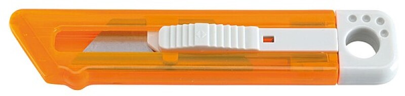 Řezák s pružinou, oranžový