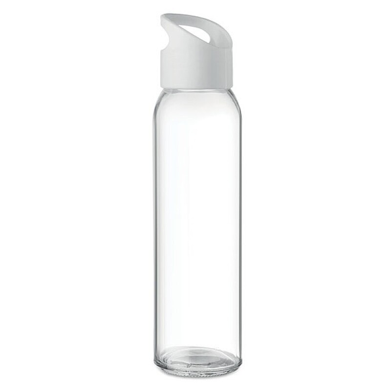 RIPUANA Skleněná láhev s plastovým uzávěrem, 470ml, bílá