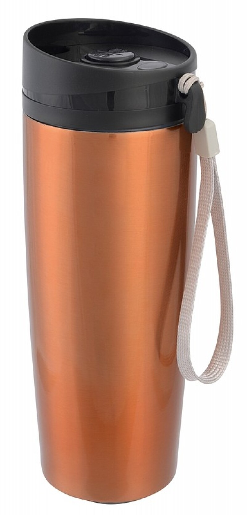 SAGVAN Termohrnek nerezový cestovní, 380 ml, oranžová