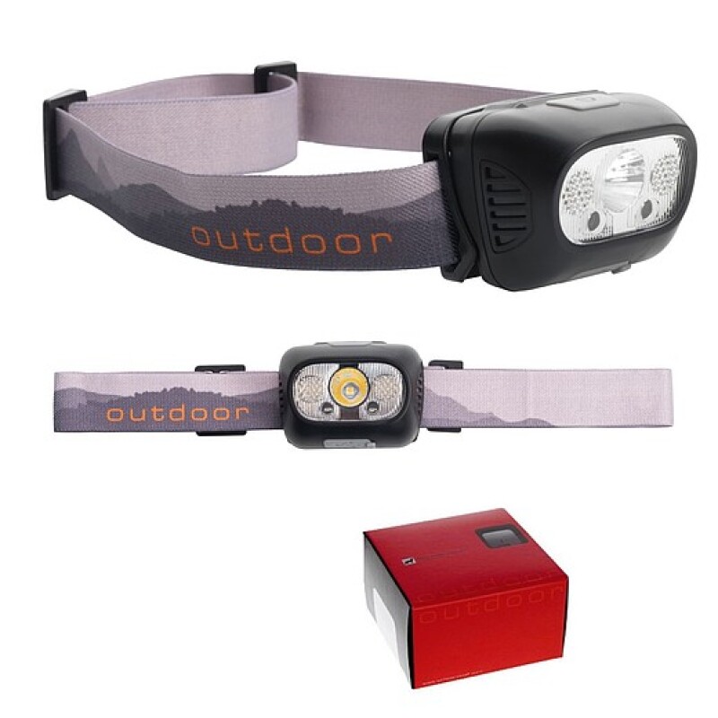 SCHWARZWOLF HERLEN Dobíjecí čelovka s 5 LED diodami, černá/šedá
