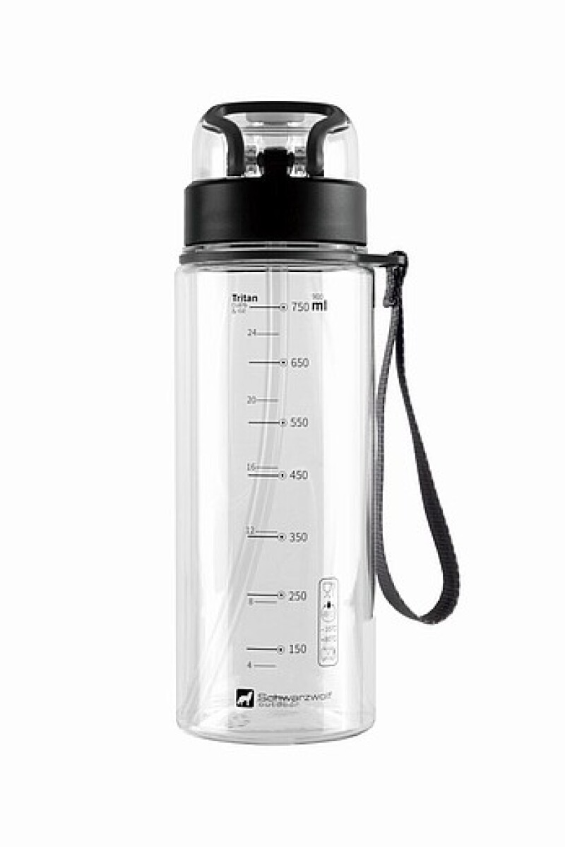 SCHWARZWOLF SEYHAN Tritanová láhev na pití, objem 850 ml, transparentní