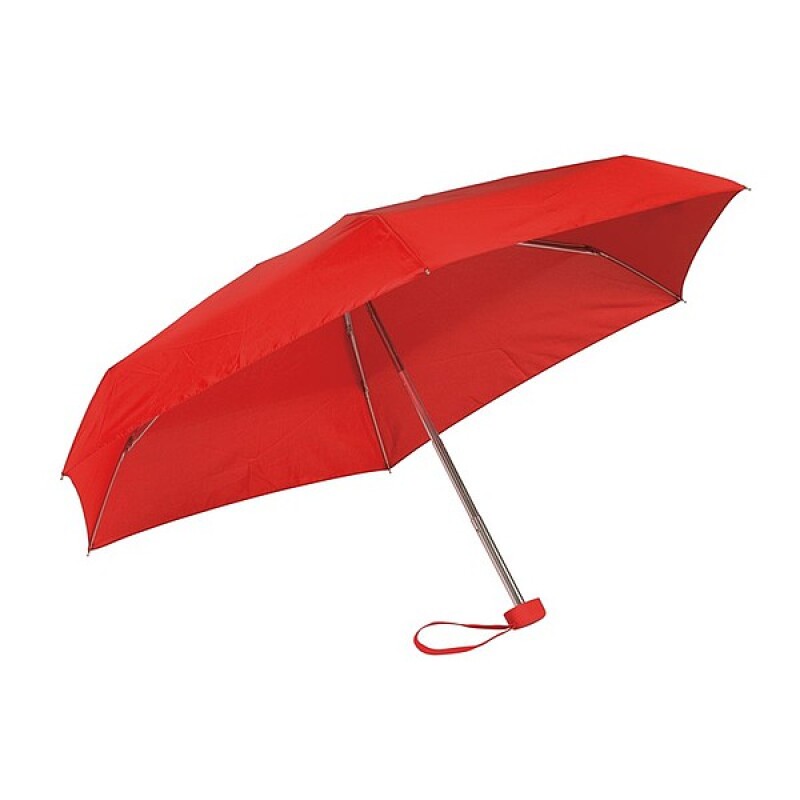Skládací deštník v pouzdře, červený, průměr 85 cm